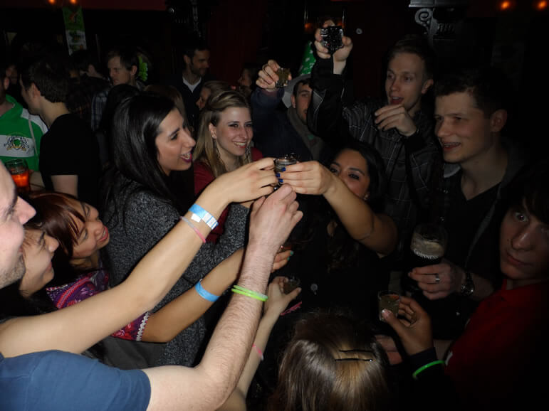 Cheers at Pub Crawl Luzern
